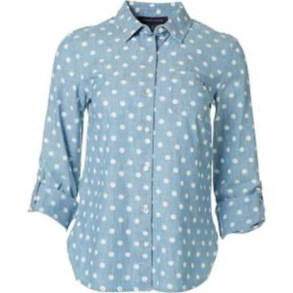 Tommy fifer polka dot heritage shirt.